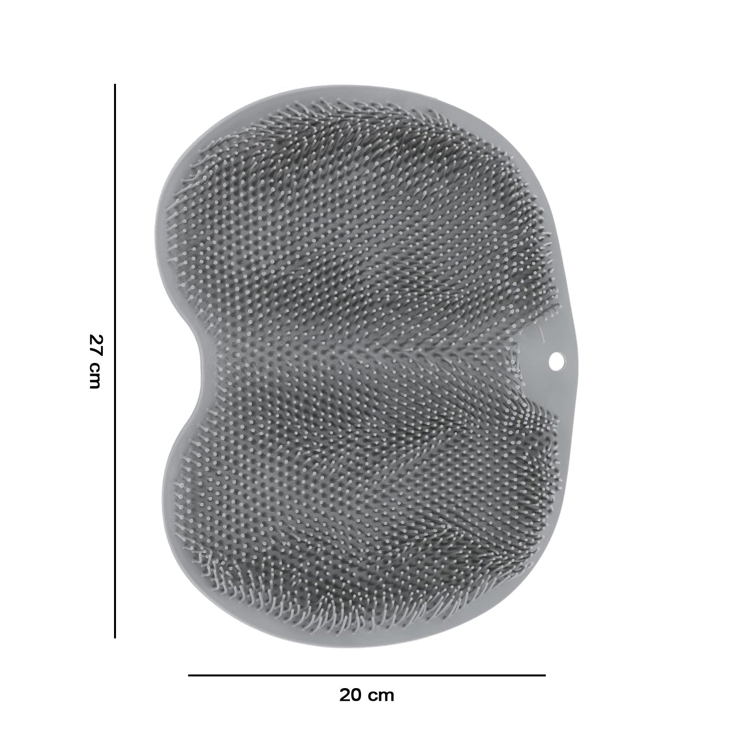 Silicone bathroom foot scrubbing mat detail