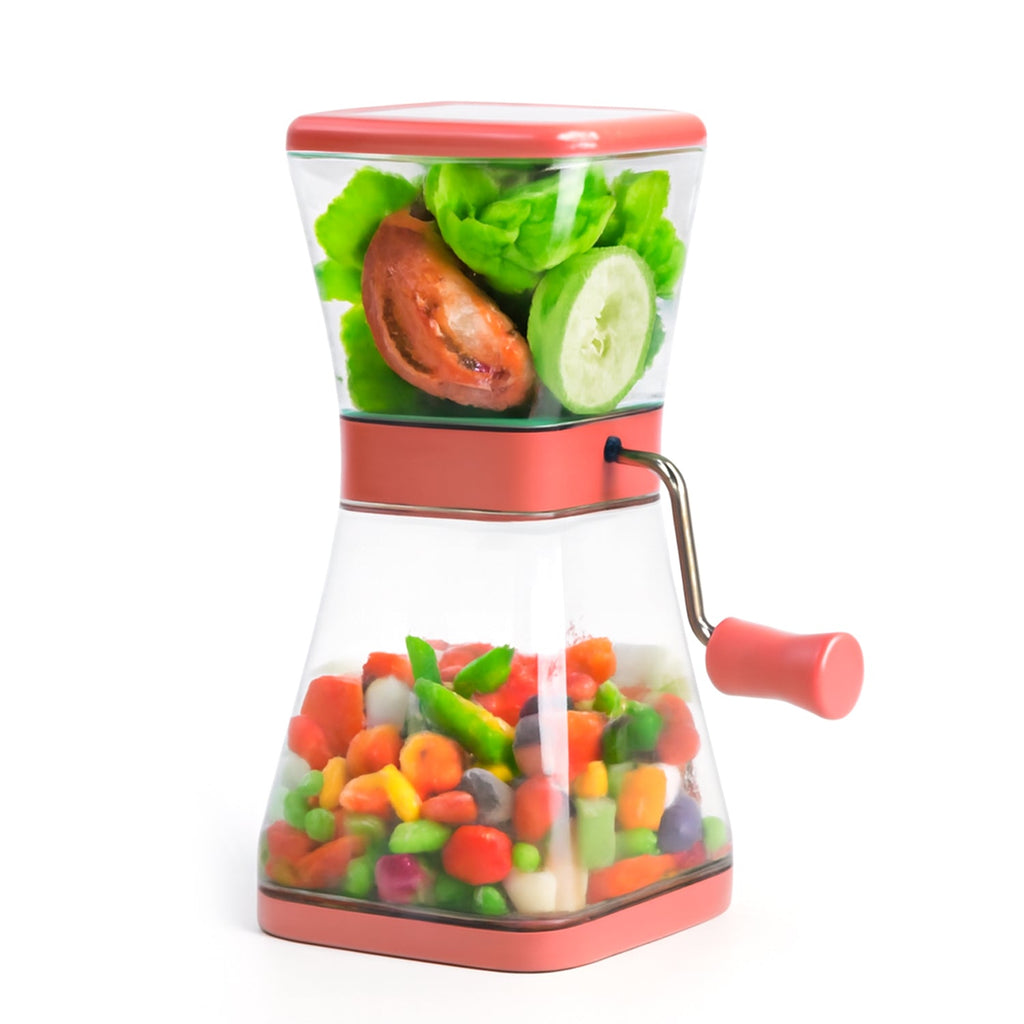 Space-saving manual cutter for easy food preparation