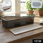 Kitchen sponge and brush storage tray