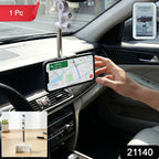Rearview mirror phone mount holding smartphone securely in vehicle