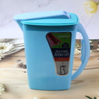 Kitchen water storage jug with lid for home beverage serving
