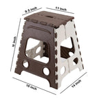 Non-slip feet of the 18 Inch Folding Stool, providing stability for stepping.
