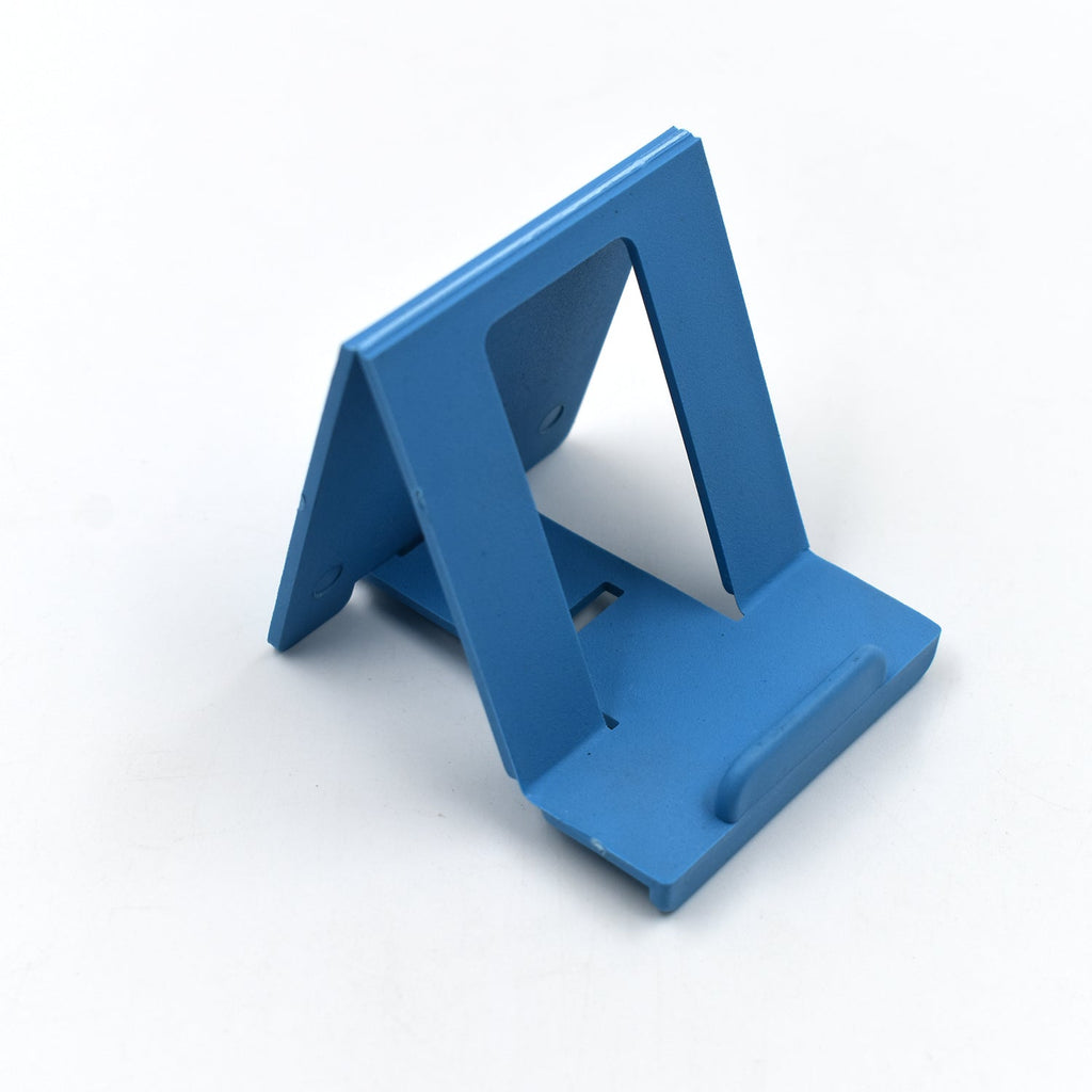 Simple black adjustable mobile phone stand for everyday use.