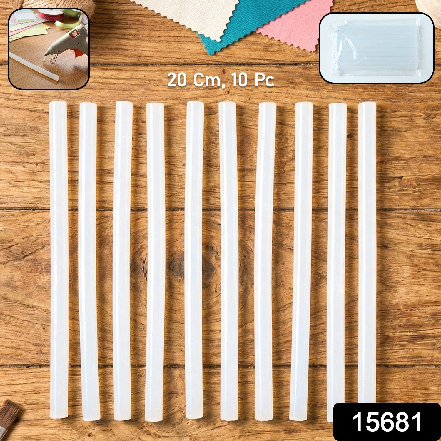Hot melt glue sticks compatible with standard glue gun for crafts