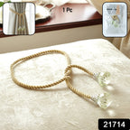 Elegant crystal end tassel drapery holder for curtains