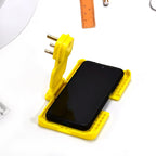 The foldable design of the Mobile Charging Holder for easy storage when not in use.