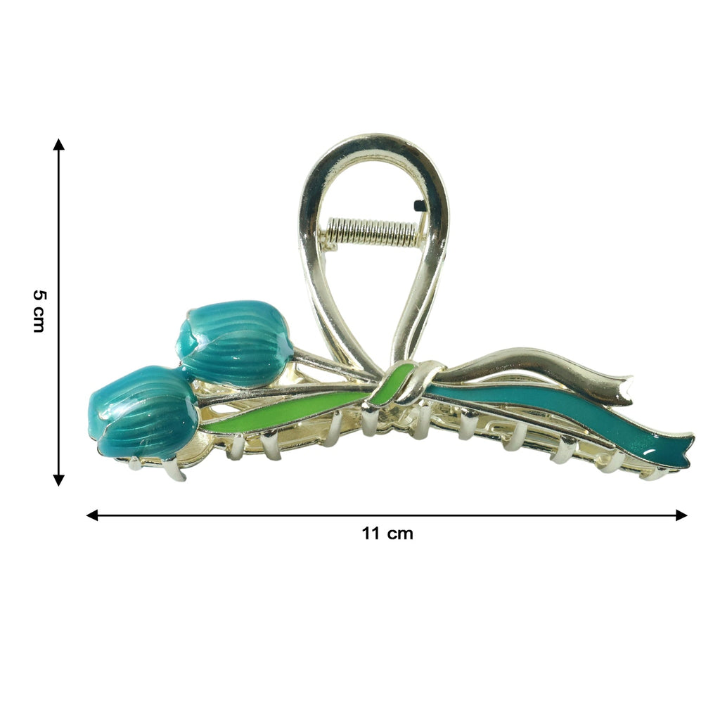 Compact and lightweight decorative hair claw clip