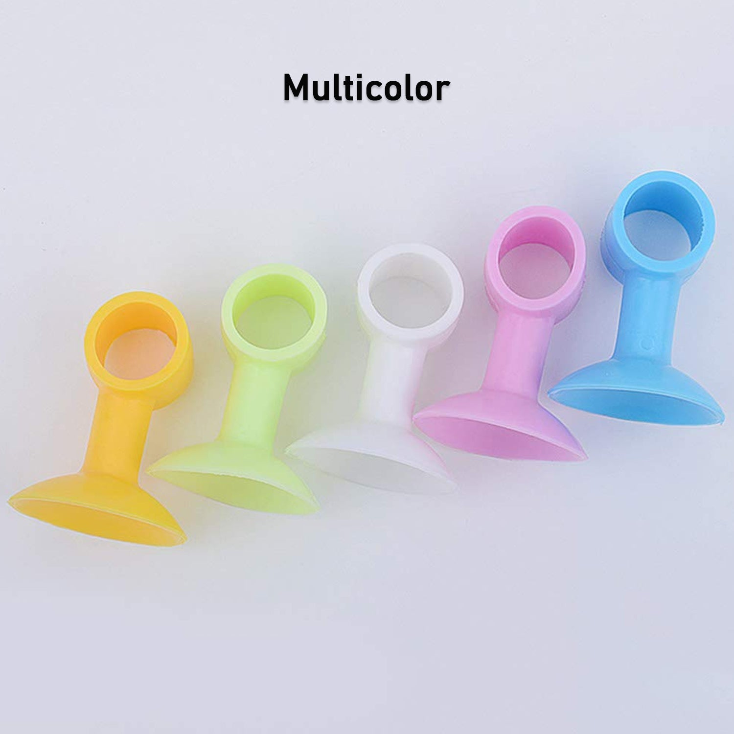 Silicone door stopper wrapped securely around door handle