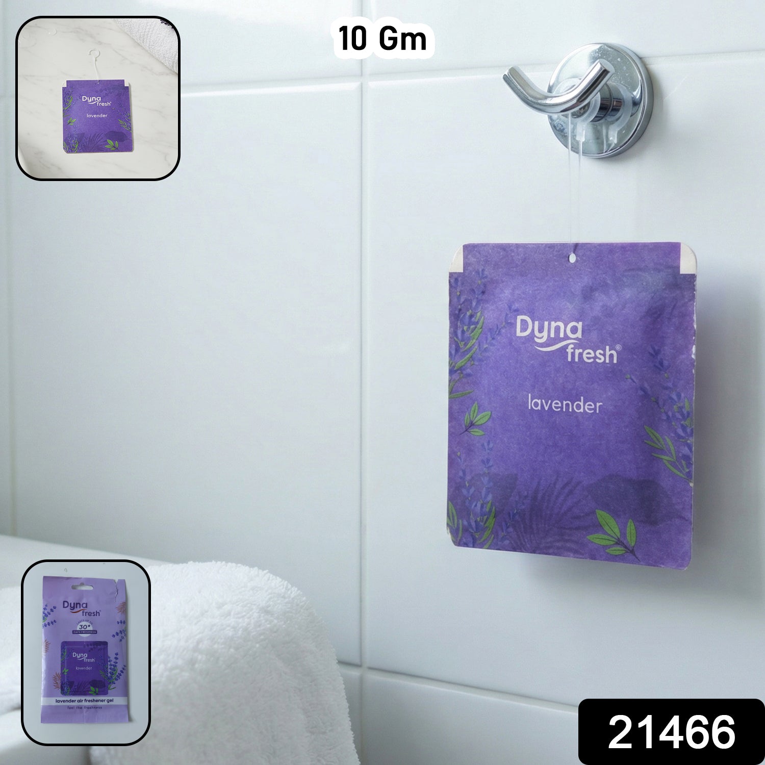 Relaxing lavender fragrance gel freshener for home or car