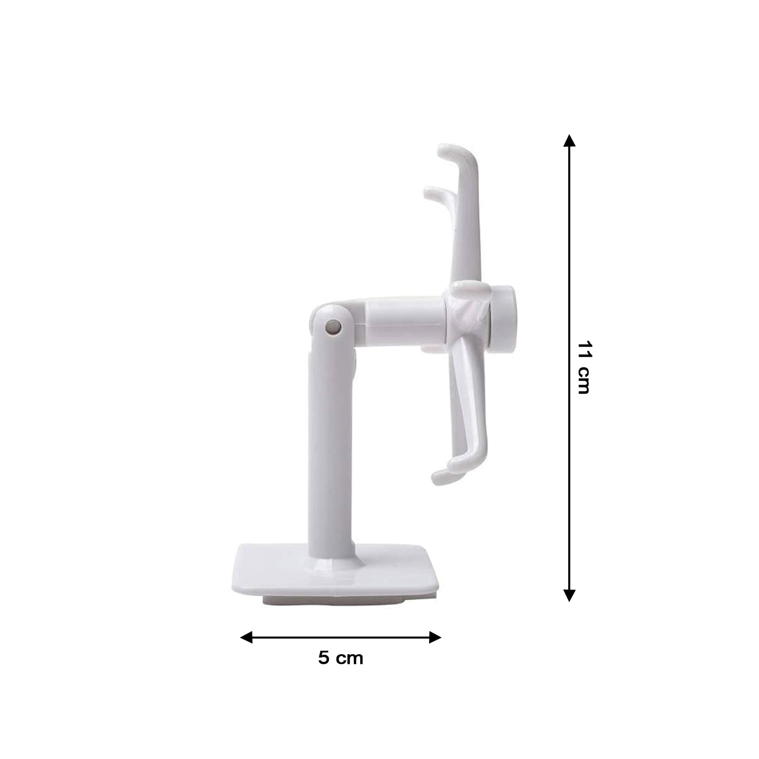 Set of six rotating self-adhesive hooks neatly installed on a kitchen wall.