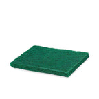 Stacked aqua green scrub sponge pads, ready for heavy-duty cleaning.