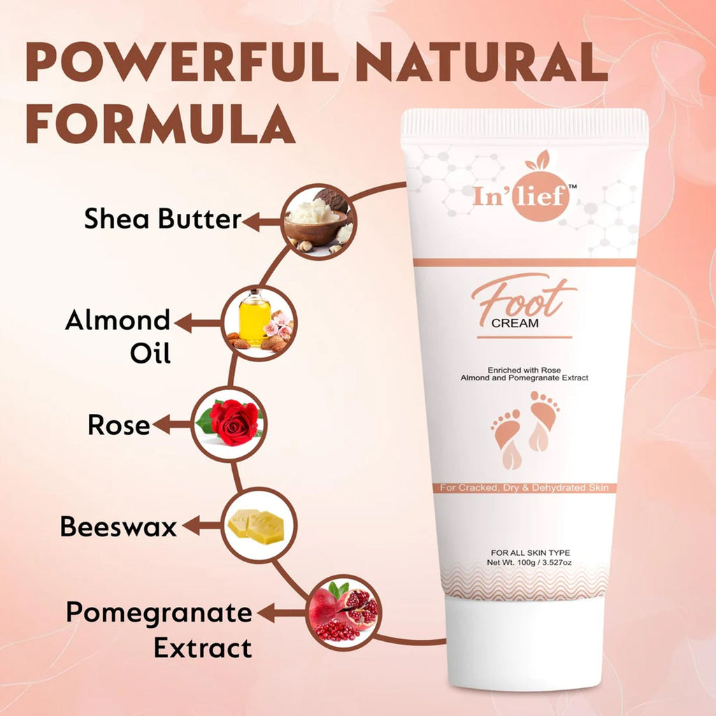 Daily moisturizing foot cream for soft skin