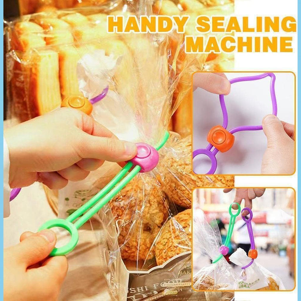 Silicone clips arranged neatly for convenient storage