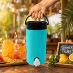 Close-up of the leakproof tap mechanism on ChillPour insulated water jug