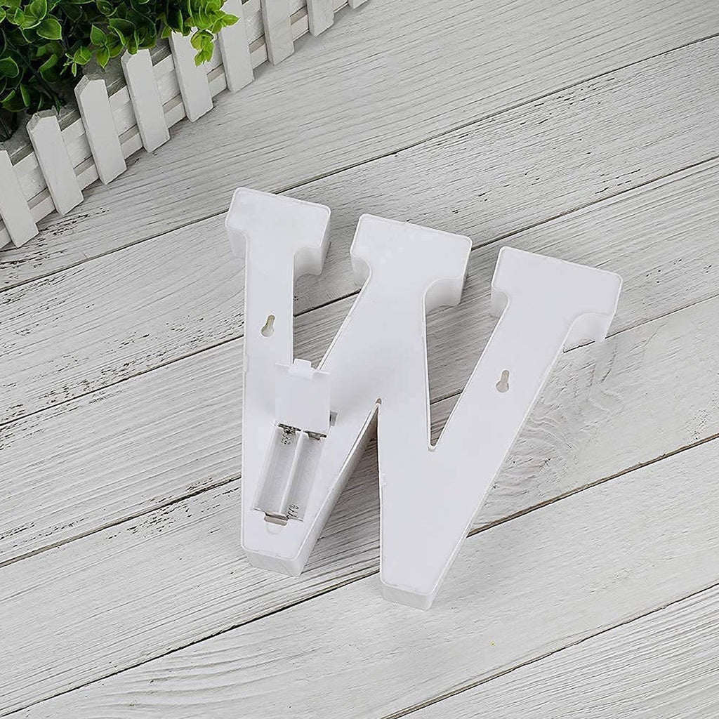 Soft glowing W shaped LED decorative lamp perfect for parties