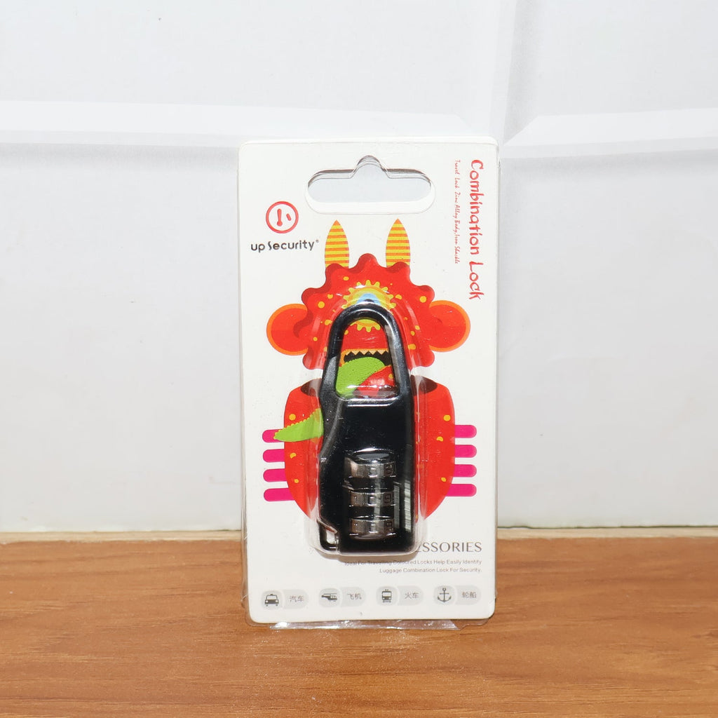 Portable 3-digit combination padlock perfect for travel purposes
