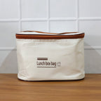 Multi container lunchbox for organized meals in bento style with carry bag