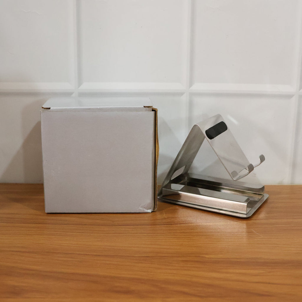 Minimalist mobile phone holder stand for comfortable viewing