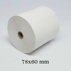 Self-adhesive thermal label roll for smooth feeding in thermal printers