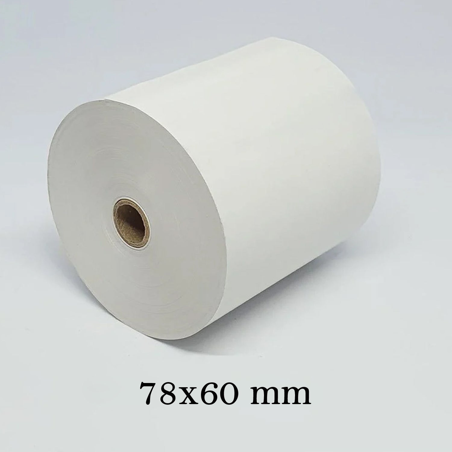 Self-adhesive thermal label roll for smooth feeding in thermal printers