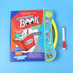 Open pages of the educational toy showing numbers, letters, and engaging illustrations.
