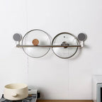 Detail of self-adhesive towel rack showing strong mounting surface