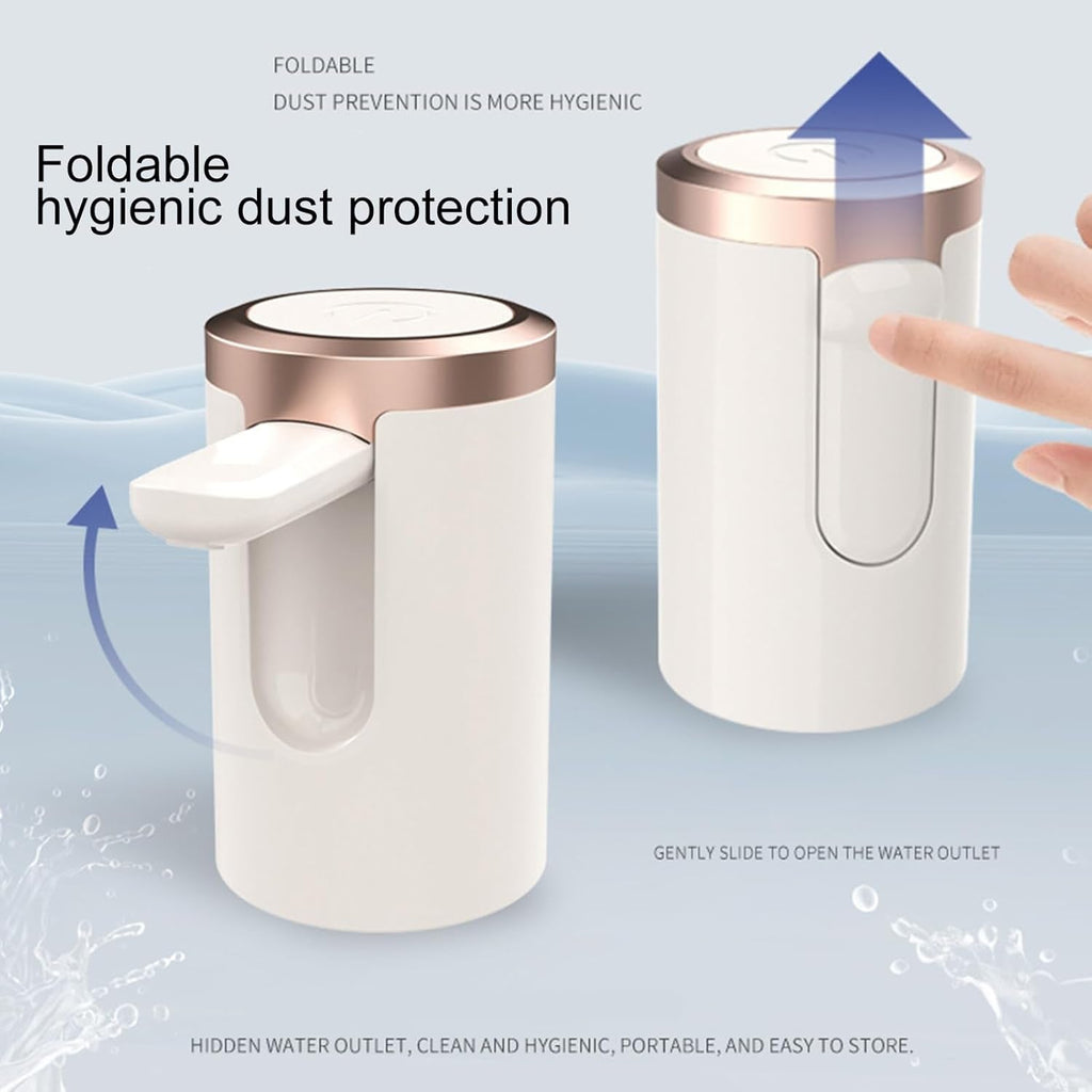 Automatic water dispenser in a modern kitchen setting, ready for use.