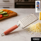 Multipurpose stainless steel potato and vegetable grater with ergonomic handle