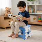 Compact plastic stool, ideal for small spaces