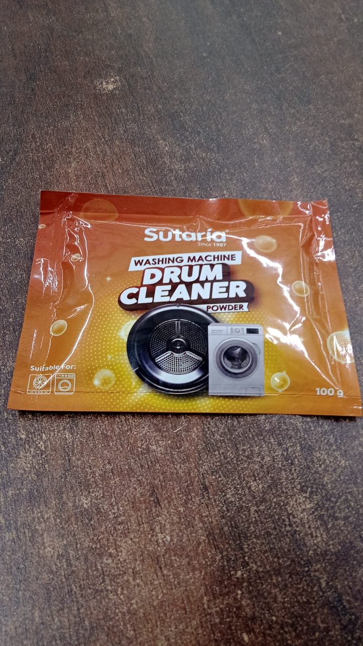 Usage instruction for washing machine drum cleaner powder 100g