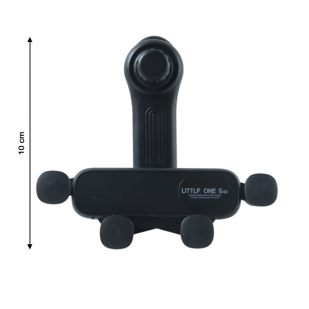 Closeup view of anti-slip soft grip pads on car air vent phone holder