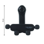 Closeup view of anti-slip soft grip pads on car air vent phone holder