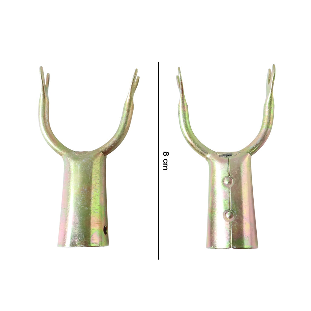 Manual fruit harvesting tool heads included in the 2 piece set