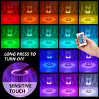 Sparkling crystal table lamp, perfect for decorative lighting, powered by USB.