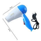 Portable foldable hair dryer for travel