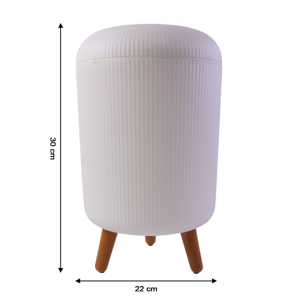 Durable decorative waste basket for room use