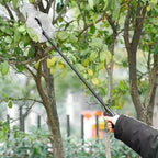 The pick up stick for elderly shown with its lightweight design.