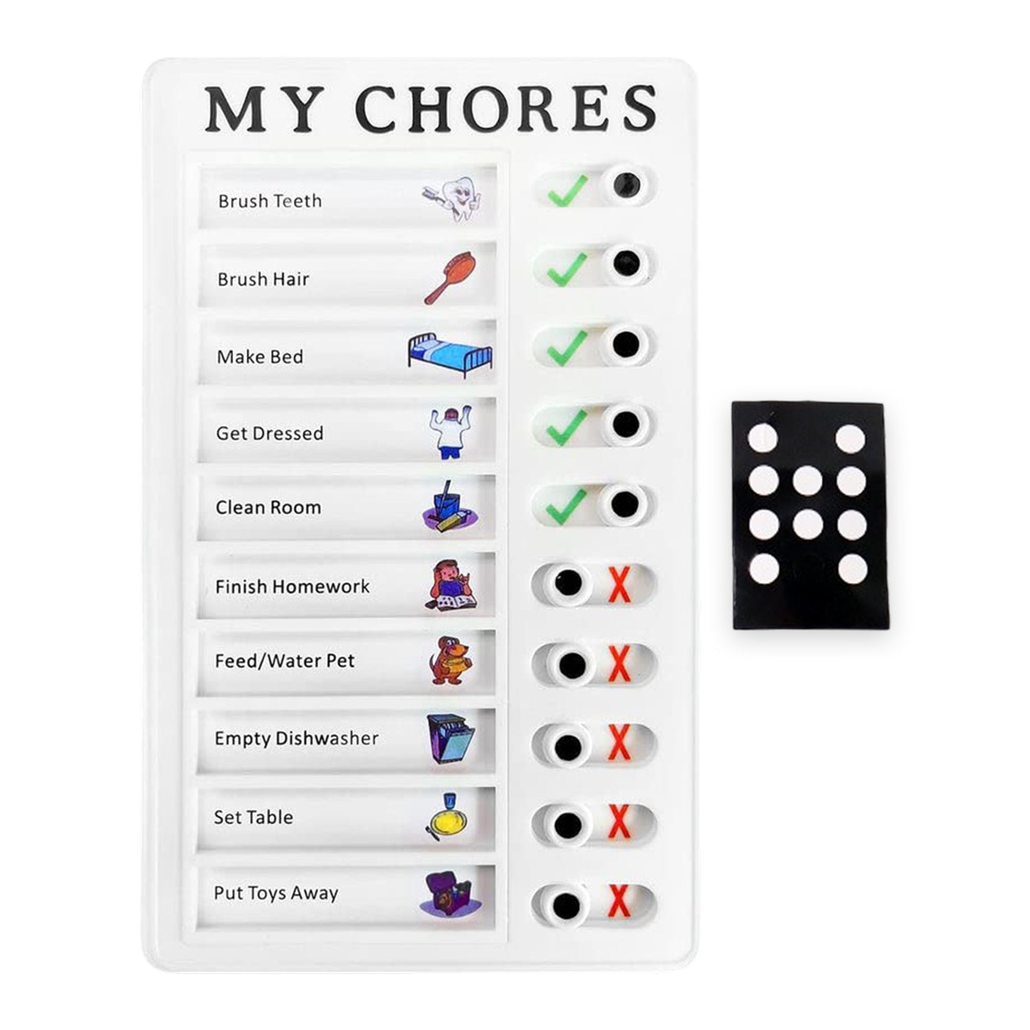 Assortment of colorful chore note boards, perfect for family task management.