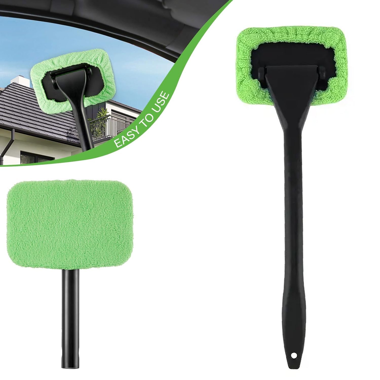 Ergonomic handle of windshield cleaner wiper for easy grip and use