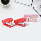 Close-up of the functional mechanism of a FiloDesk desk stapler.
