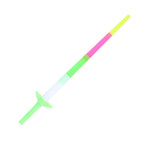 Colorful LED lights flashing on kid's toy sword
