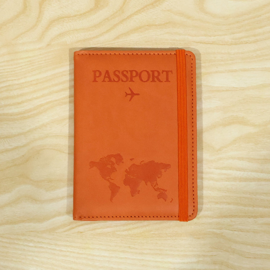 Travel passport wallet product image in premium PU leather
