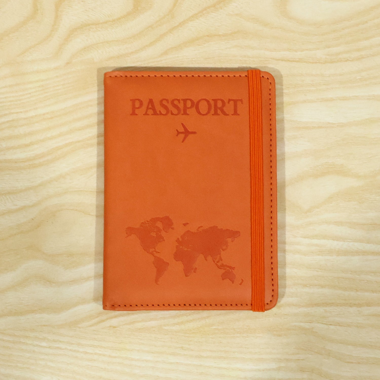Travel passport wallet product image in premium PU leather