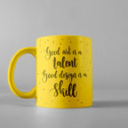 Artistic mixed design coffee mug, a perfect gift for beverage lovers.