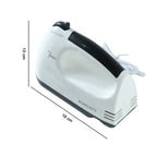 Electric hand mixer controls and speed settings for baking and mixing