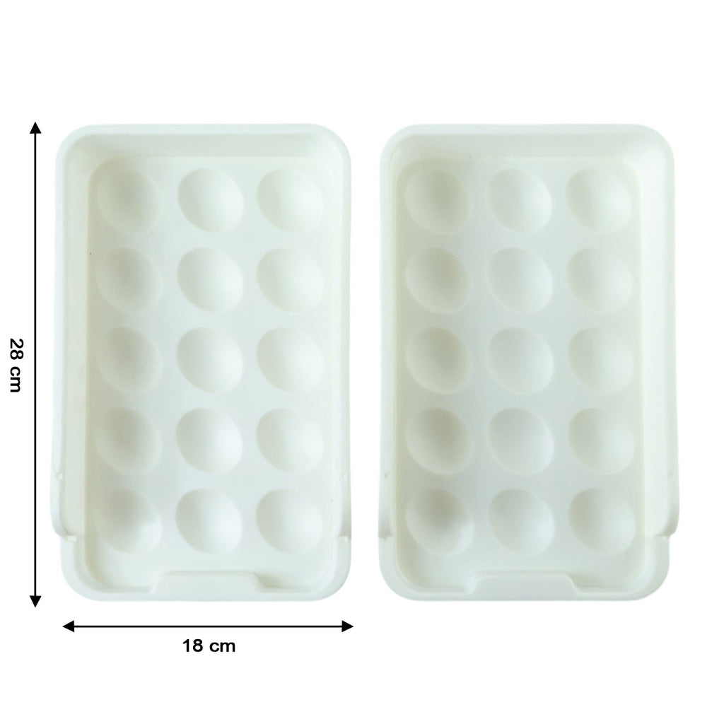 Stackable fridge egg storage tray