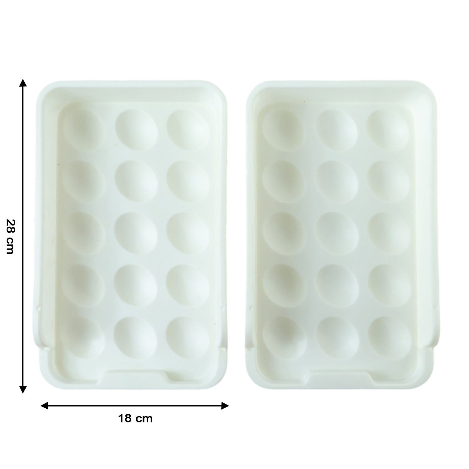 Stackable fridge egg storage tray