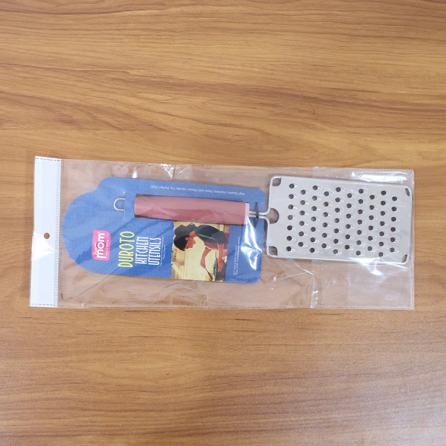 Kitchen utensil stainless steel grater with comfortable ergonomic handle
