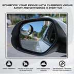 Stick-on blind spot mirror for easy installation
