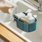 Practical kitchen sink basket for washing vegetables and drying utensils.